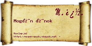 Mogán Énok névjegykártya
